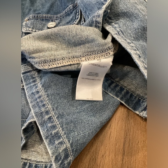 Revolve Current/Elliott The Liberator denim Jean jacket in Sublime xs nwt - Picture 9 of 10
